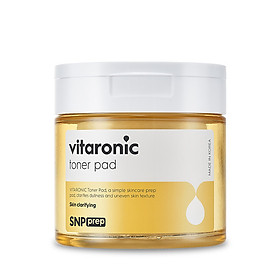 Hộp Miếng Tẩm Toner Dưỡng Trắng SNP VITARONIC TONER PAD (60 Miếng)