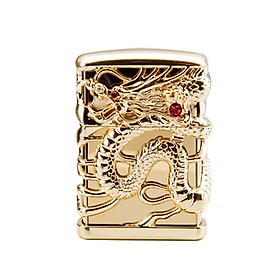 Mua Vỏ Hột Quẹt Bật Lửa Xăng Đá Zorro Z91299A Thiết Kế Họa Tiết Rồng Quận 4 Mặt Ôm Ngọc Đỏ May Mắn -KHÔNG XĂNG