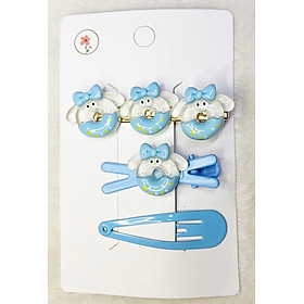 Set 3 kẹp tóc mái siêu dễ thương nhiều mẫu lựa chọn, kẹp mái so cool cute, kẹp tóc kitty, kẹp tóc gấu dâu - Mẫu 3