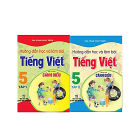 Sách - Combo Hướng Dẫn Học Và Làm Bài Tiếng Việt 5 - Tập 1 + 2 (Bám Sát SGK Cánh Diều) - HA