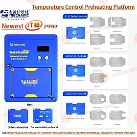 Mua Bộ đế nhiệt tách main iPhone X đến 14 Pro Max MECHANIC iT3 Pro (kèm đế vệ sinh keo CPU  FaceID và đế phẳng)