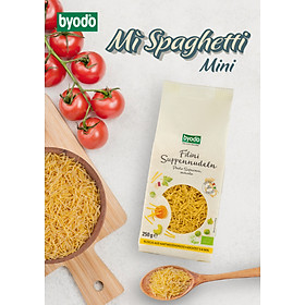 Mì Spaghetti hữu cơ cọng nhỏ cho bé 250g Byodo