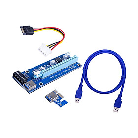 VER006S PCI- Card PCIE 1X to 16X USB 3.0  Power for