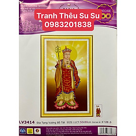 Mua Tranh thêu chữ thập Địa tạng vương bồ tát LV3414  kích thước 50 x 80 cm
