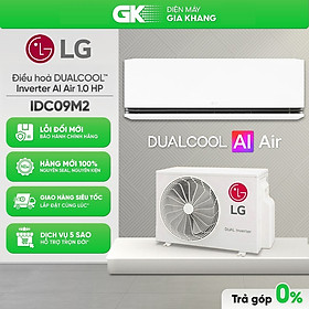 Mua Máy Lạnh | Điều Hoà LG DUALCOOLInverter AI Air 1 chiều 1 HP IDC09M2 Hàng Chính Hãng