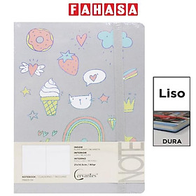 Sổ Ghi Chú A5 - Giấy Trơn - 192 Trang 80gsm - Cervantes PB829-94 - Màu Xám