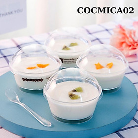 Mua Ly Bánh Tiramisu Mousse SET 10 Cốc Panna Cotta Sữa Chua Bằng Mica Trong Không Chữ