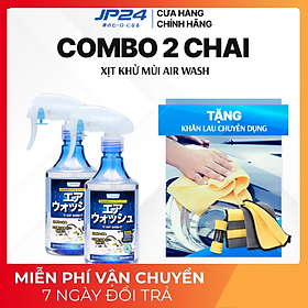 [Hàng Nhật - Loại Xịn] COMBO 2 Chai xịt khử mùi diệt khuẩn xe ô tô JP24 Air Wash, Khử mùi thuốc và thú cưng hiệu quả