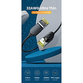 Mua Cáp mạng CAT7 siêu mỏng nhỏ 0.38mm 1M 10Gbps màu đen Ugreen 149LAN80415NW Hàng chính hãng