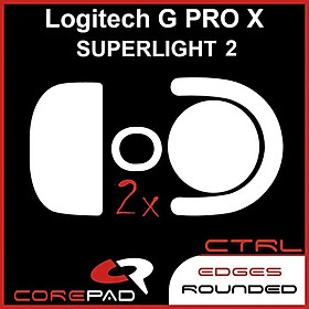 2 Bộ Feet chuột PTFE Corepad Skatez CTRL - Logitech G PRO X SUPERLIGHT 2 Wireless - Hàng Chính Hãng