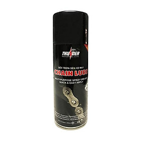 Hình ảnh Review Chai xịt bôi trơn bảo dưỡng sên/ xích xe máy Thunder Chain Lube 400ml