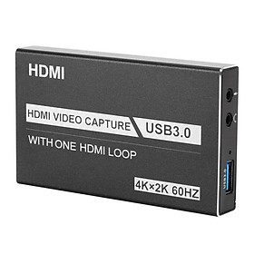 Mua Bộ HDMI Video Capture USB 3.0 Hỗ Trợ 4K Game Video Record Live Streaming Recorder - Hàng Nhập Khẩu