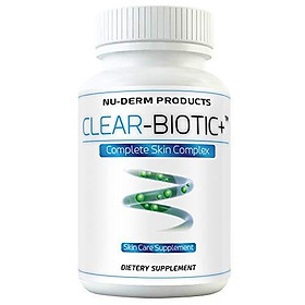 Acne Supplements Clear Biotic 20.1 gm Acne Pill Vitamins A E C B2 Probiotic Pathway