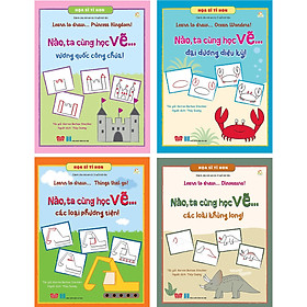 Combo Họa Sĩ Tí Hon - Learn To Draw (4 Cuốn): Princess Kingdom! - Nào, ta cùng học vẽ...vương quốc công chúa! + Ocean Wonders! - Nào, ta cùng học vẽ...đại dương diệu kỳ! + Dinosaurs! - Nào, ta cùng học vẽ...các loài khủng long! + Things that go! - Nào, ta cùng học vẽ...các loại phương tiện!