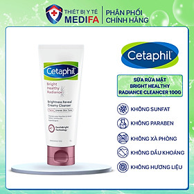 Sữa rửa mặt làm sáng da Cetaphil Bright Healthy Radiance Creamy Cleanser 100g