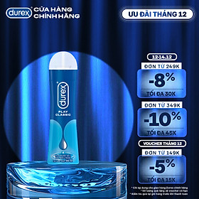 Gel bôi trơn Durex Classic gốc nước - Bao bì mới, cải tiến công thức thêm mượt mà, 50ML/chai