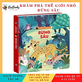 Sách - Khám phá thế giới nhỏ Rừng Sâu- Sách 2D tương tác lật mở cho trẻ (0-12 tuổi)- NXB Lao Động