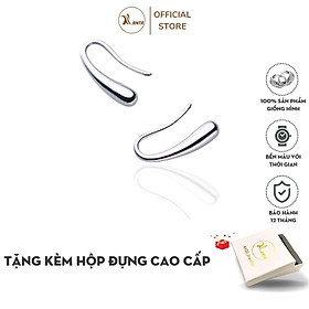 Khuyên tai bạc kiểu dáng thiết kế móc hình giọt xương ANTA Jewelry ATJ9009