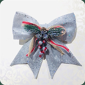 Mua Phụ kiện trang trí noel NƠ KIM TUYẾN A45