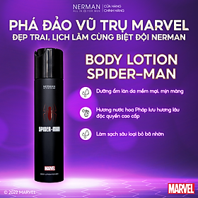 Body lotion Spider Man Marvel Collection Nerman dưỡng thể, dưỡng ẩm cho nam hương nước hoa 180g