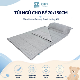 Túi ngủ cho bé MYM kích thước 70x150cm chất liệu vải Microfiber nhung