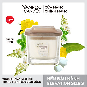 Nến ly vuông Elevation Yankee Candle size S	- Sheer Linen (96g)