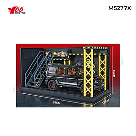 Xe hợp kim tỷ lệ 1:32 Mercedes-Benz Big G-Babos G800 mầu đen + Décor gara sửa chữa - MY66-M5277X ( chọn màu)