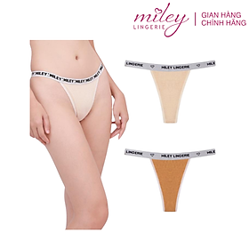 Combo 2 Quần Lót Nữ Lọt Khe Sexy Melange Cao Cấp Active Miley Lingerie - Màu Da và Vàng FMS0967 - FMS0367