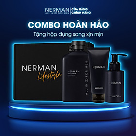 Combo Hoàn Hảo - Sữa tắm gội hương nước hoa 350ml & Gel rửa mặt 60S Fresh