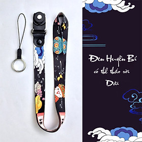 Mua Dây đeo treo điện thoại phong cách cổ trang Strap vải mịn cao cấp - Đen Huyền Bí