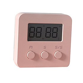 Kitchen Timer Large LCD digits Display Loud Alarm Egg Timer for Baking Yoga Pink