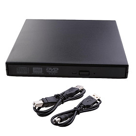 External USB 2.0 DVD RW CD Writer Drive Burner Reader Player For Laptop PC