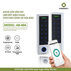 Mua Khóa điện tử thông minh cửa cổng  cửa cuốn HOMEKIT AB-40A thẻ từ  mật khẩu  điều khiển qua điện thoại App Tuya Smart