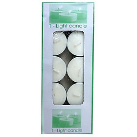 Nến tealight trắng hộp 10 viên không mùi