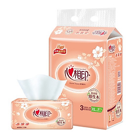 Heart phase printing paper classic series 2 layer 200 pumping tissue paper * 6 package (in the specifications / new and old packaging random delivery) soft pumping