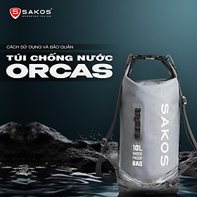 Túi Khô Chống Nước Bảo Vệ Đồ Dùng Đa Năng SAKOS ORCAS - Size 10L - Hàng Chính Hãng