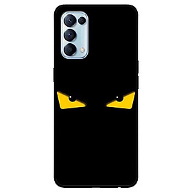 Ốp lưng dành cho Oppo Reno 5 mẫu Mắt Vàng Nền Đen