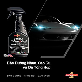 Dung Dịch Bảo Dưỡng Nhựa, Cao Su & Da Tổng Hợp Ô Tô Super One Plastic, Rubber and Vinyl Protector - Universal