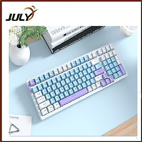 Mua Bàn phím cơ OKR214 không dây kết nối 3 chế độ Bluetooth - 2.4G - Dây Type-C -JL