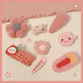 Combo Kẹp Tóc Combo Các Loại Kiểu Hoa, Trái Cây Cute Đáng Yêu