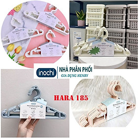 [Nhiều sự lựa chọn]Móc Treo Quần Áo Hara - Mắc Áo/Móc Treo Đồ Trẻ Em Cao Cấp với thiết kế chắc chắn - Chính Hãng INOCHI  - SET 10: Móc Hara 185