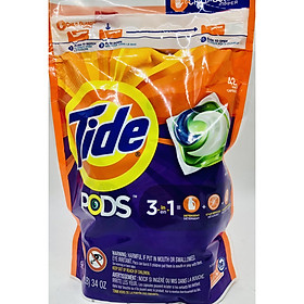 VIÊN GIẶT TIDE PODS HE LAUNDRY DETERGENT PODS 42 VIÊN MẪU MỚI NHẤT