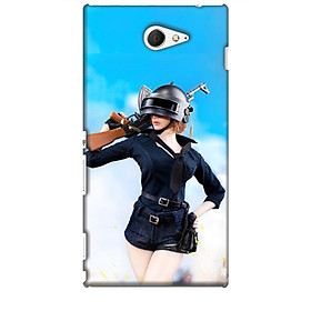 Ốp lưng dành cho điện thoại SONY M2 hình PUBG Mẫu 13
