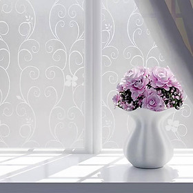 Mua Decal giấy dán kính hoa dây trắng khổ rộng 0.45m