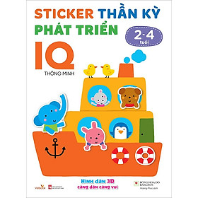 Sticker Thần Kỳ Phát Triển IQ Thông Minh 2-4 Tuổi