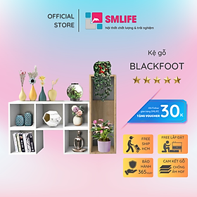 Mua Kệ sách gỗ MDF kiểu dáng hiện đại nhỏ gọn SMLIFE Blackfoot