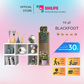 Kệ sách gỗ MDF kiểu dáng hiện đại nhỏ gọn SMLIFE Blackfoot