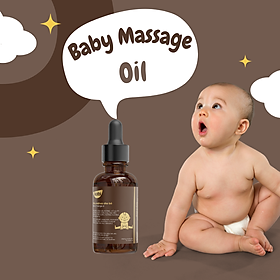 Dầu massage cho bé Kobi giúp dưỡng da, làm ẩm, mềm da, mang lại mùi thơm dễ chịu cho cơ thể - 100ml