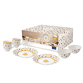 Set 6 đồ ăn sáng Villeroy & Boch Toys Delight c phiên bản Giáng sinh made in Germany hàng chính hãng