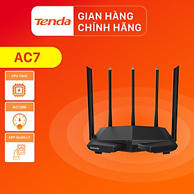 Thiết bị phát Wifi Tenda AC7 Chuẩn AC 1200Mbps - Hàng Chính Hãng